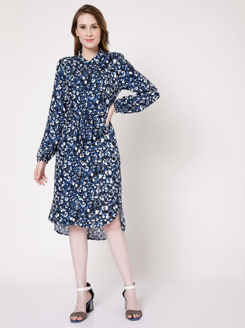 Vero Moda Blue Printed Dress Price in India