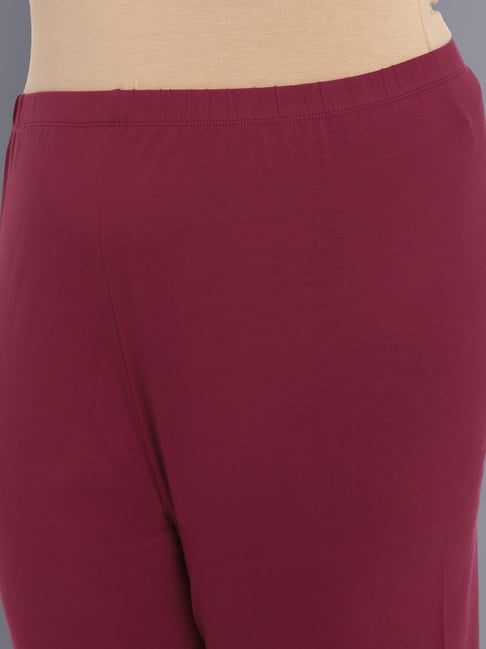 Buy Aurelia Maroon Regular Fit Tights for Women Online @ Tata CLiQ