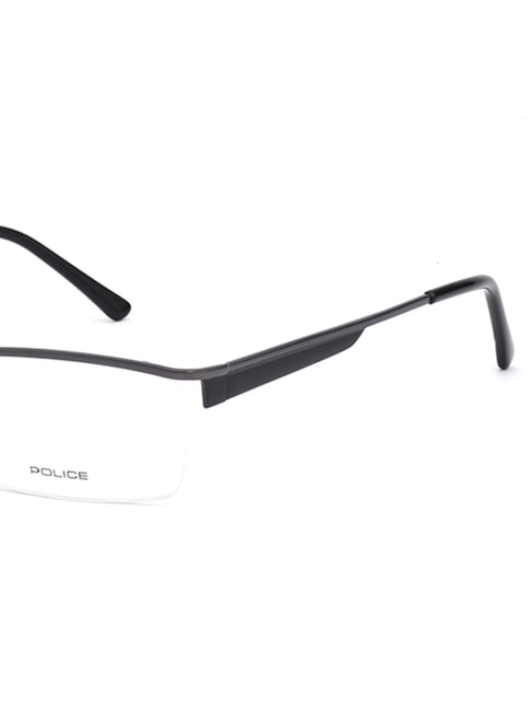 Buy Police V8456K538A6FR Black Half Rim Rectangular Frame Online