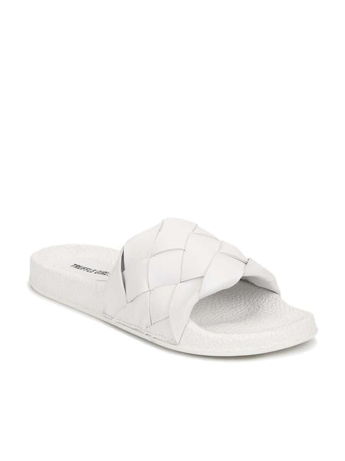 Truffle Girl by Truffle Collection Women's White Casual Sandals