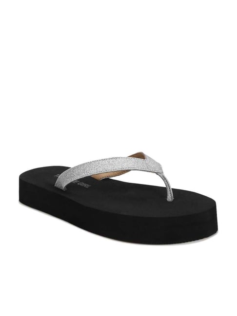 Truffle Girl by Truffle Collection Women's Black Thong Sandals