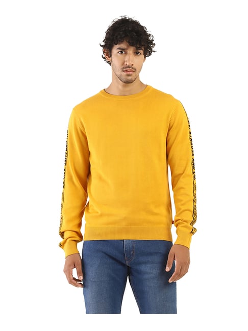 levis mustard jumper