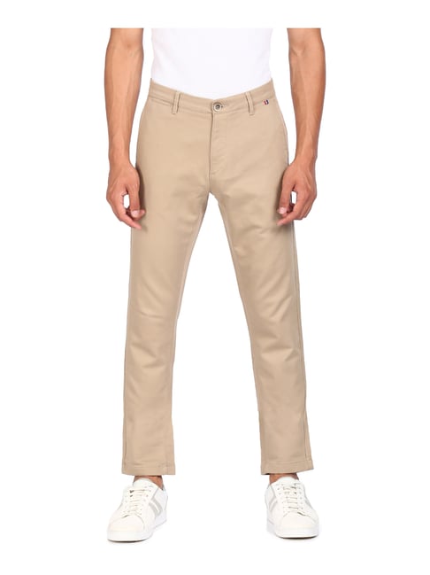 U S Polo Assn U.S. Polo Assn. Beige Regular Fit Chinos