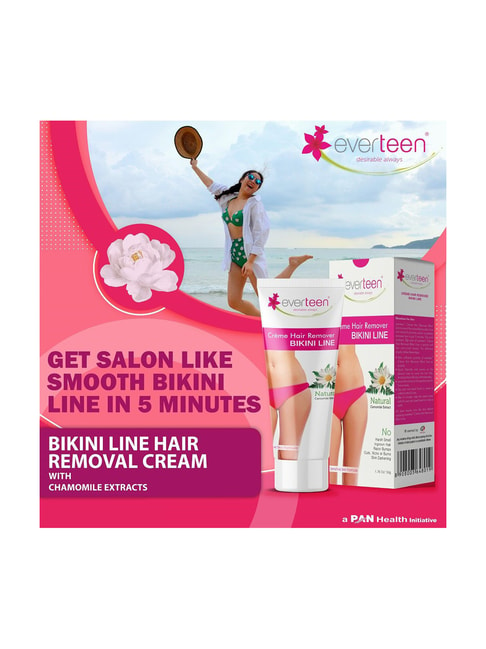 Everteen Hair Remover Creme 50g for Bikini Line & Underarms, Legs and Body  : Beauty & Personal Care - Amazon.com