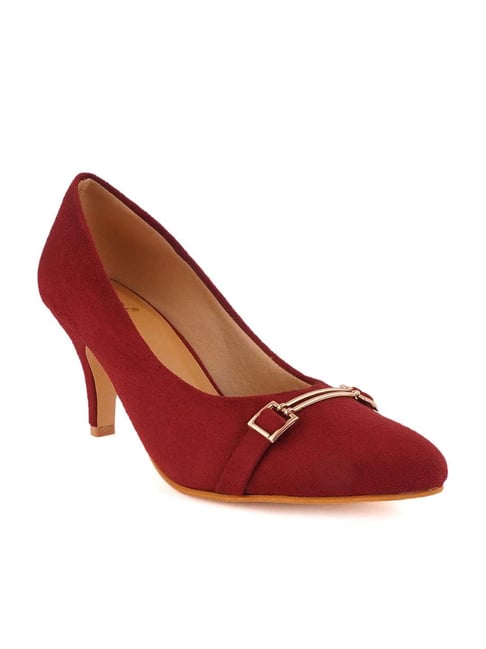 Scentra Women's Red Stiletto Pumps