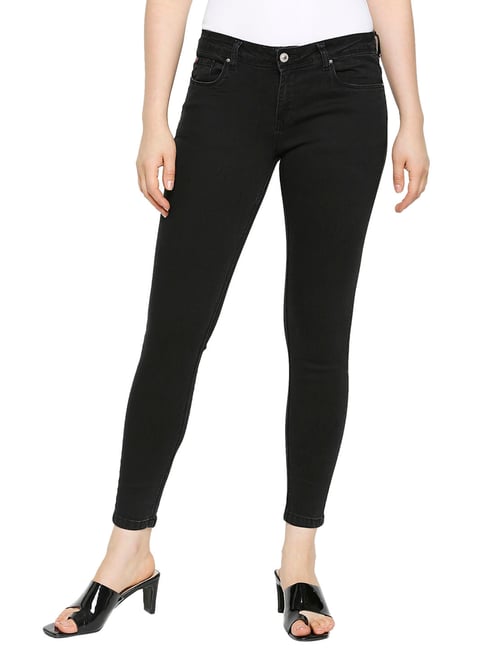 Buy Lee Cooper Black Skinny Fit Jeans for Women Online @ Tata CLiQ