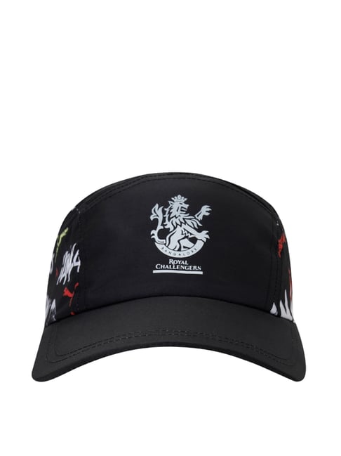 RCB 5 Panel Black Printed Baseball cap 