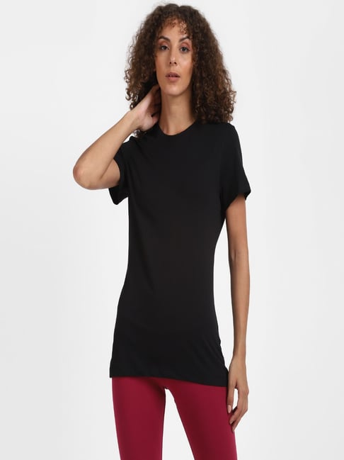 Reebok Black Cotton WOR COMM T-Shirt