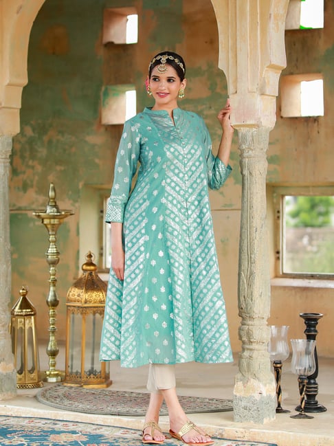 Juniper Mint Printed Kurta Price in India