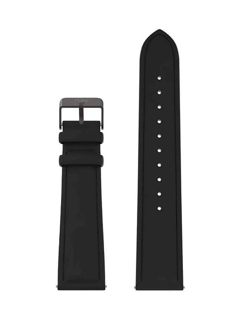 Noise 22 mm Leather Smartwatch Strap (Classic Black)