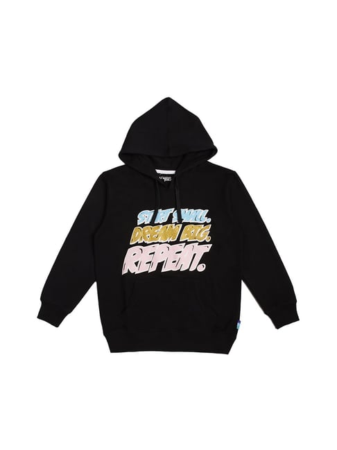 lil tomatoes Li'l Tomatoes Kids Black Graphic Print Hoodie-picture-15