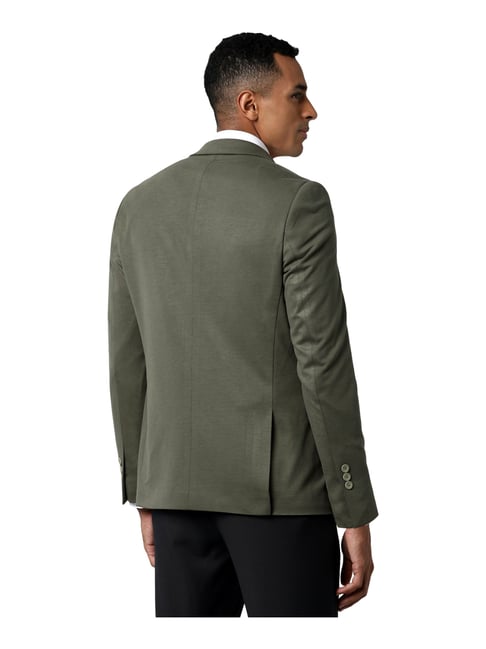 Cantabil Men Olive Formal Blazer