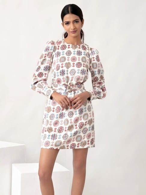 Twenty Dresses Off White Floral Print Dress