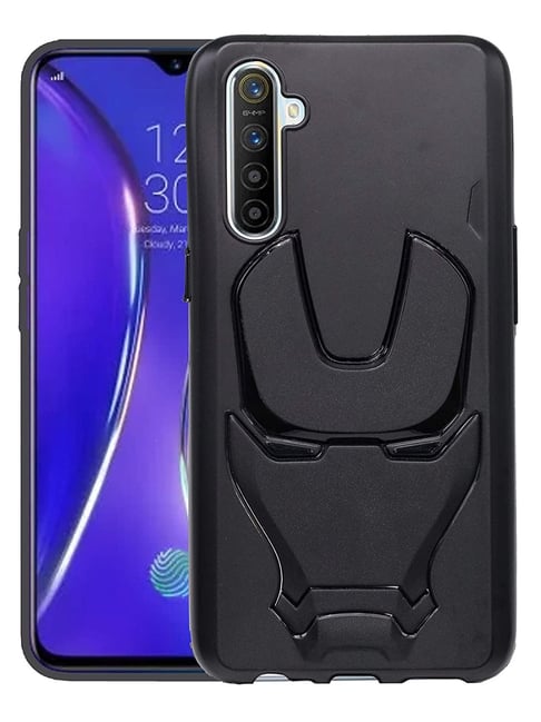 New Breed Back Cover for Realme X2 3D Engraved Design - Black