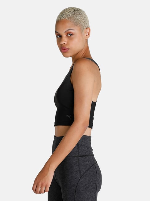 Buy Puma Black Ballin AOP Jersey Logo Regular Fit Crop Top for Women Online  @ Tata CLiQ Luxury