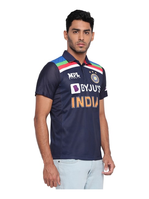 Buy MPL Sports Navy Team India Retro Jersey (Fan Edition) for Mens ...