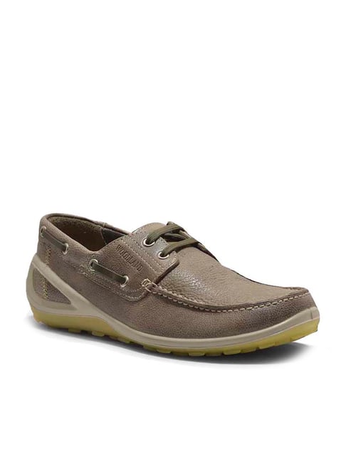 Mens green cheap boat shoes