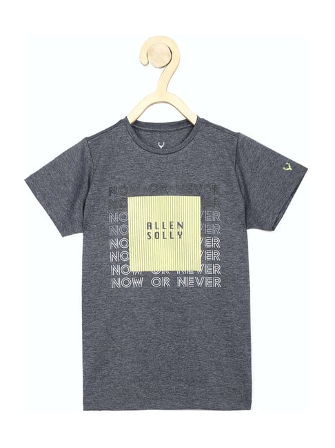 Allen Solly Junior Grey Printed T-Shirt