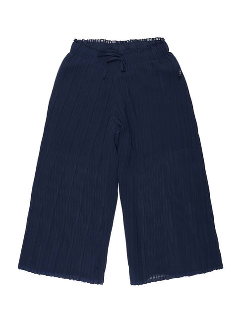 Allen Solly Junior Navy Self Pattern Trousers