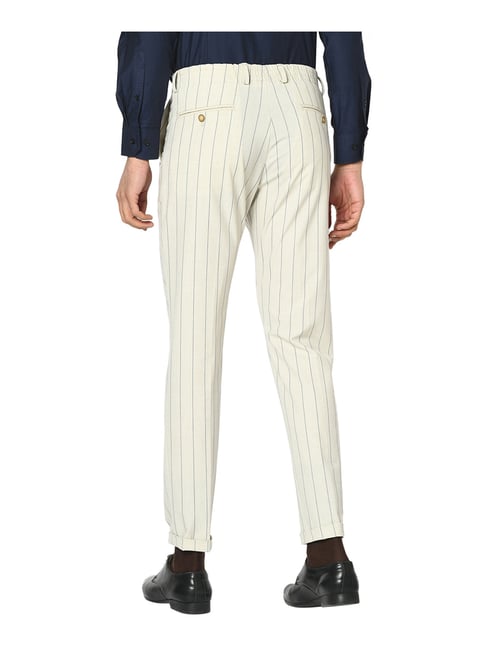 Buy BLACKBERRYS Solid Cotton Nylon Slim Mens Trousers | Shoppers Stop