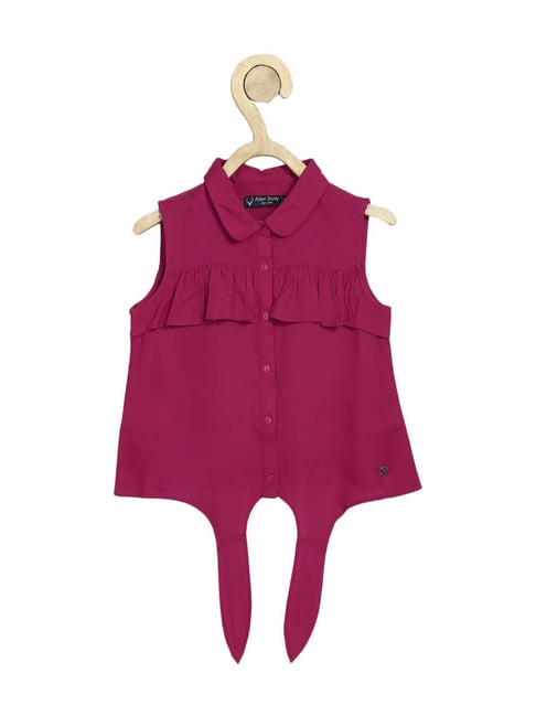 Allen Solly Junior Pink Regular Fit Top