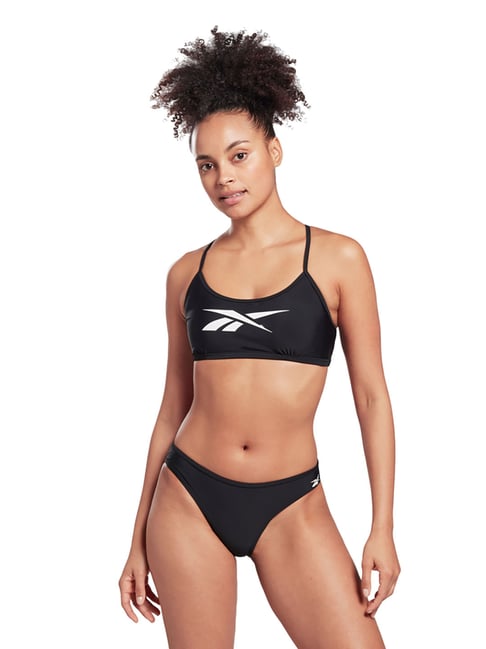 Buy Reebok Black Printed ALANNA Bikini Top With Bottom for Women