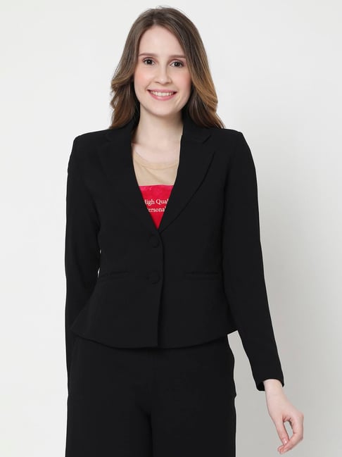 Vero Moda Black Regular Fit Blazer-picture-14