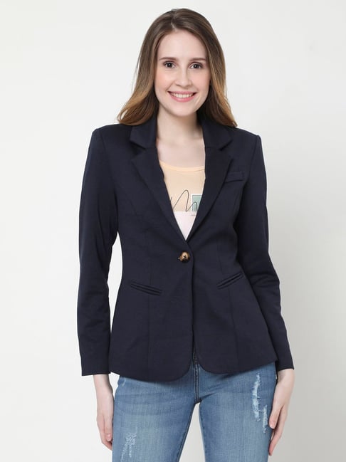 Vero Moda Navy Regular Fit Blazer