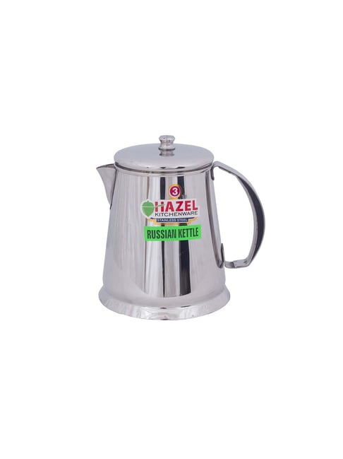 HAZEL Silver Stainless Steel Kettle Pitcher - Set of 1 ( 1050 ML )
