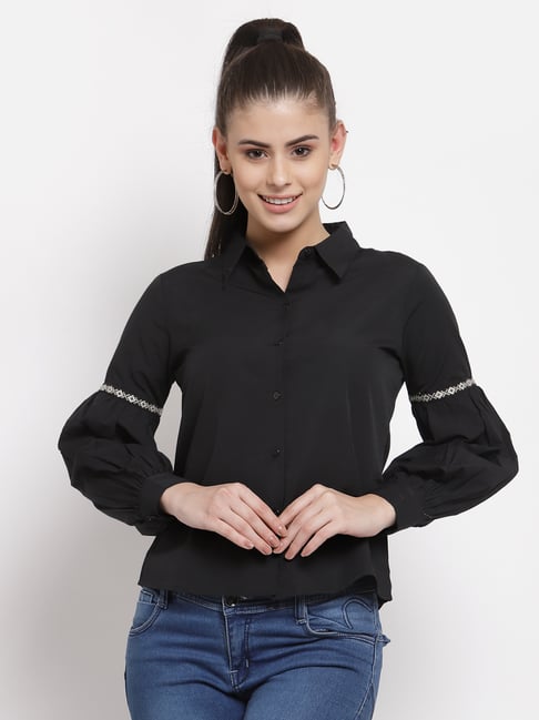 Buy Black Shirts for Women by STYLE QUOTIENT Online