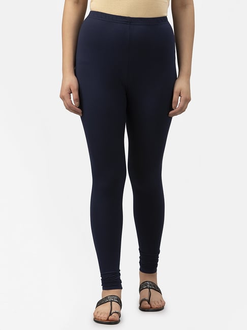 Buy online Blue Cotton Leggings from Capris & Leggings for Women by Elleven  By Aurelia for ₹270 at 55% off | 2024 Limeroad.com