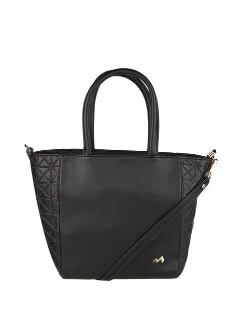 Metro Black Textured Medium Handbag-picture-48