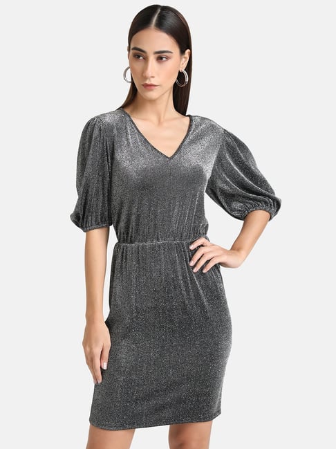 Kazo Grey Regular Fit Dress Price in India
