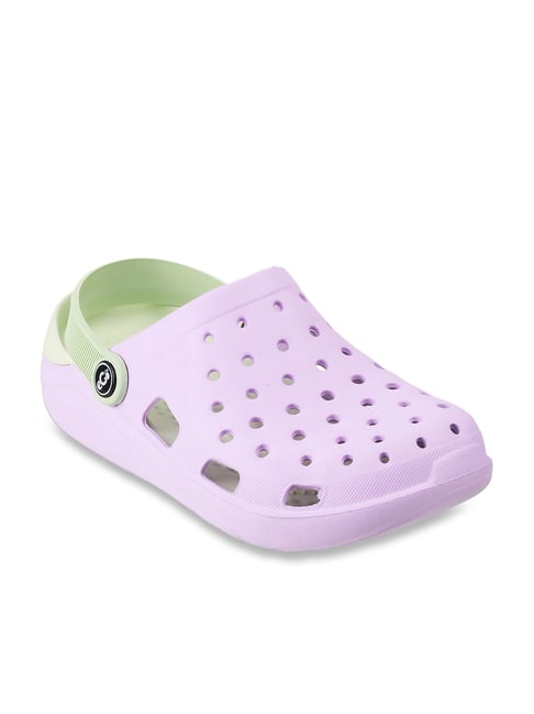 Buy Walkway Women's Lavender Back Strap Clogs for Women at Best - Main Image