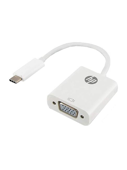 HP USB-C to VGA Adapter (HP037GBWHT0TW, White)