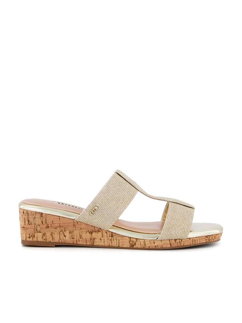 Dune London Women's Keepar Gold Wedges