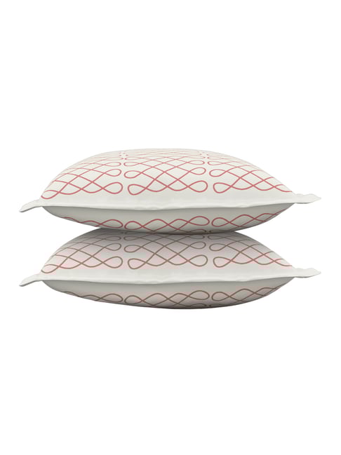 Petal Home Vellore White Cotton Pillow Covers - Set of 2