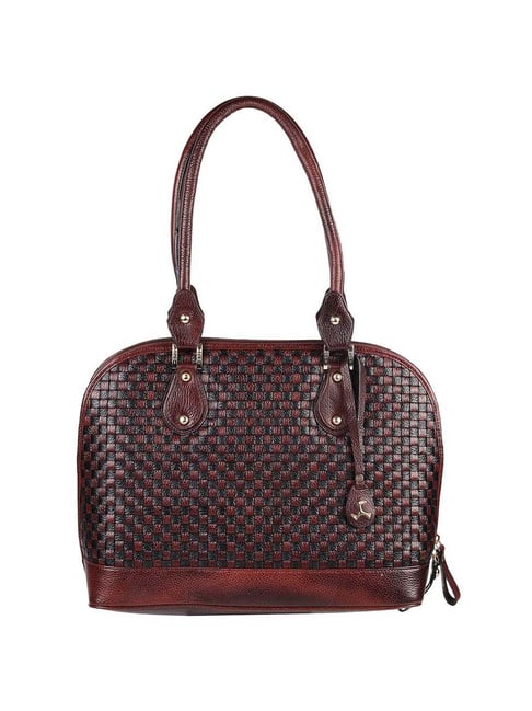 Mochi Brown Textured Medium Handbag-picture-44