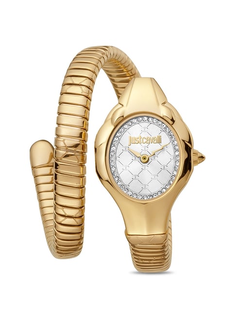 Hermes Loquet Gold Hardware Snake Embossed Ladies Watch | Fortrove