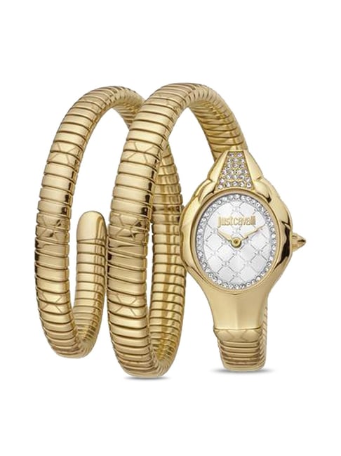 Buy JUST CAVALLI Womens Glam Snake Rose Gold Dial Metallic Analogue Watch -  JC1L112M0035 | Shoppers Stop