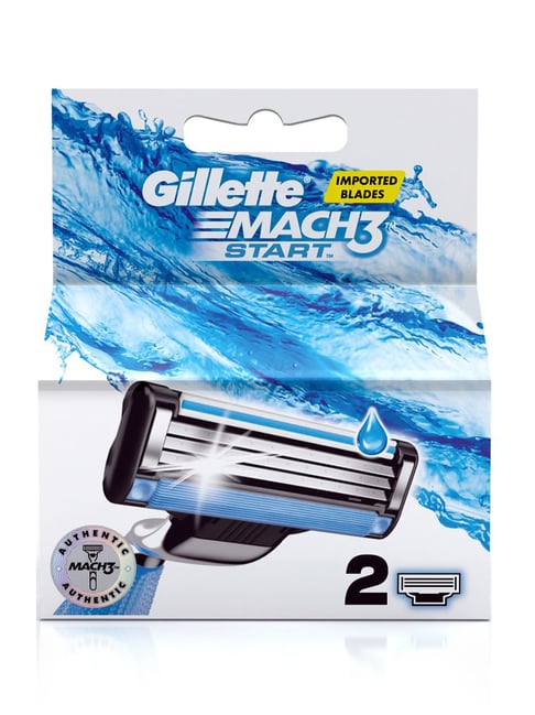 Gillette Mach3 Start Mens Razor Blades - 2 Pcs