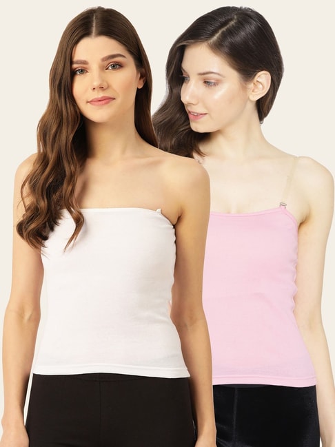 Buy Lady Lyka Multicolor Cotton Camisole (Pack of 2) for Women Online @  Tata CLiQ