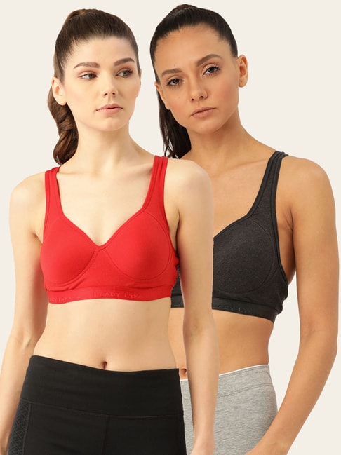 Sporty Non-Wired Padded Bras 2 Pack