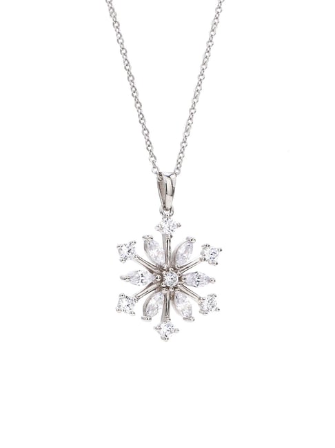 Blue Topaz Snowflake Necklace – Park City Jewelers