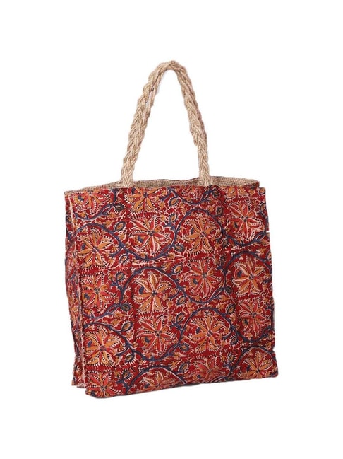 Fabindia Multicolor Printed Medium Tote Handbag Price in India