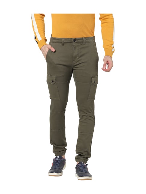 Buy celio*grey Mid Rise Slim Fit Cargo Pants for Men Online @ Tata CLiQ