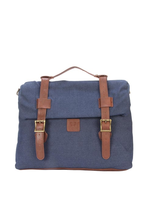 Allen solly laptop outlet bag blue