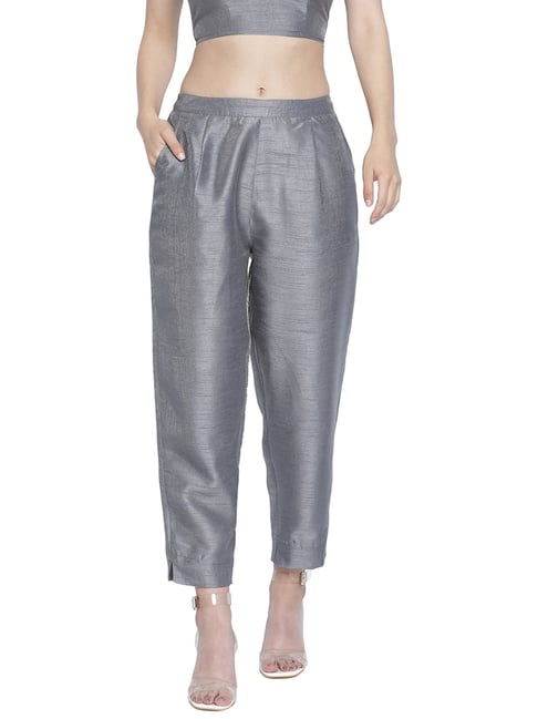 Oxolloxo Grey Mid Rise Pant