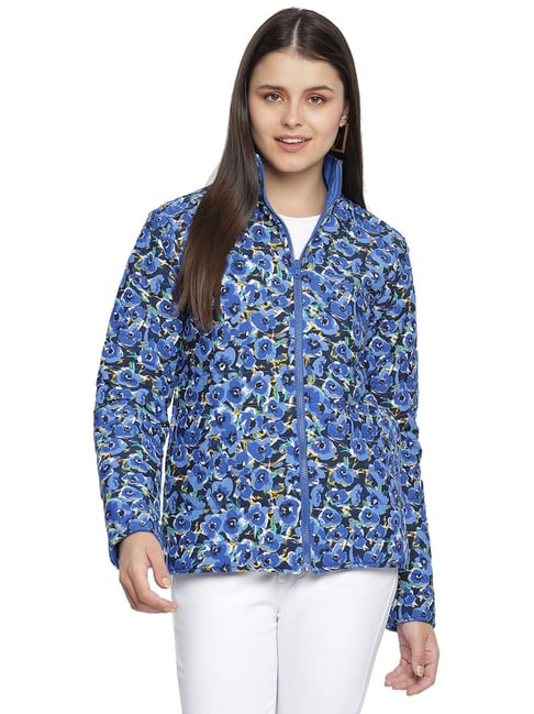 Oxolloxo Blue Printed Jacket