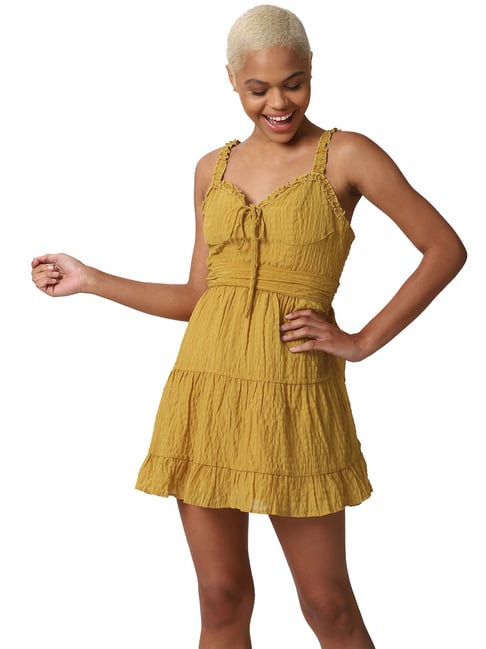 Mustard yellow clearance dress forever 21